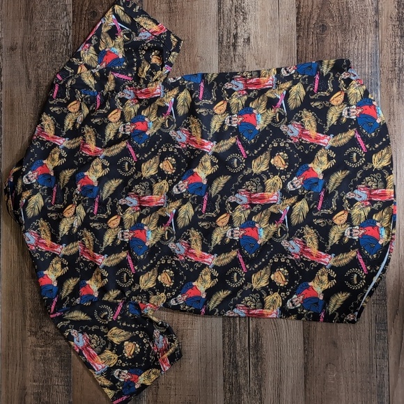 RSVLTS WWE Legends Ric Flair Nature Boy KUNUFLEX Short Sleeve Shirt Size Small - Picture 5 of 12